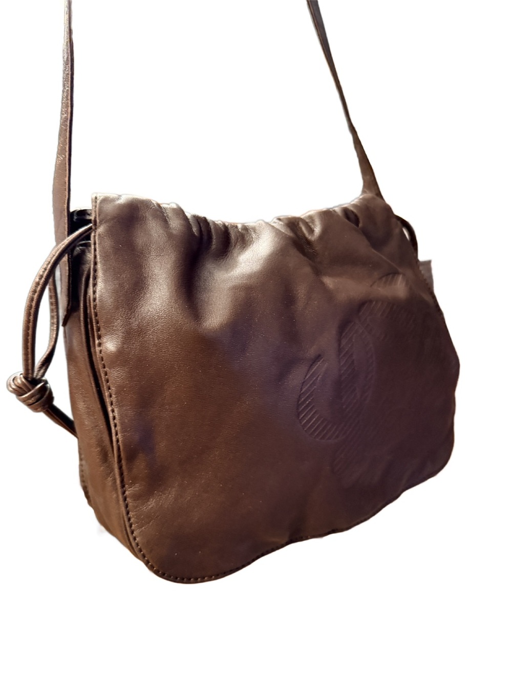 Loewe Vintage Flamenco Leather Crossbody Bag - Brown Anagram - Picture 2 of 14